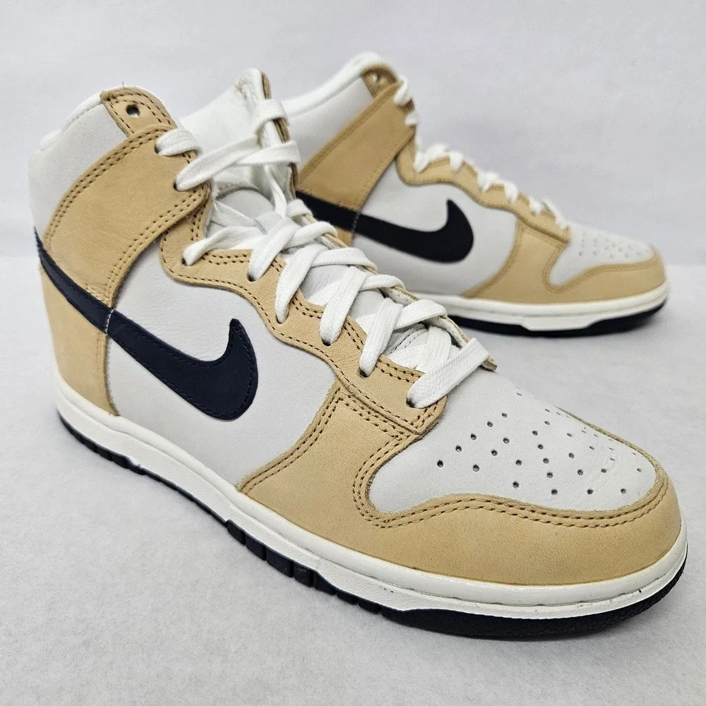 Nike Dunk High PRM MF Casual Shoe DX2044-101 Sail Obsidian Sesame Women Size 6.5